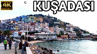 WALK IN KUŞADASI AYDIN TÜRKİYE  WALKING TOUR  May 2024  4k UHD 60fps [upl. by Anauqed323]