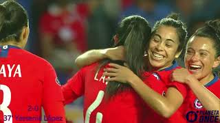 TODOS LOS GOLES DE CHILE ANTE PERÚ FEMENINO  Previa amistoso internacional Chile femenino futfem [upl. by Dajma]