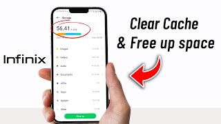 How to Clear Cache amp Free up space on infinix Phone [upl. by Selrahc110]