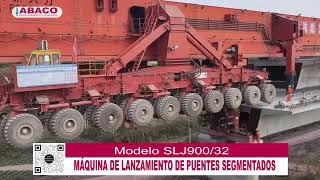 La Máquina de Lanzamiento de Vigas de Puentes Prefabricado Modelo SLJ90032 de origen chino [upl. by Bolten147]