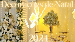 ✨INSPIRAÇÕES 2024 DECORAÇÕES DE NATAL e Ideias de Presentes e Enfeites Incríveis 🎄✨ Tour [upl. by Dynah]