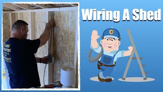 How To Wire a Shed with EXPOSED Wiring  Point Pleasant NJ [upl. by Assillam366]