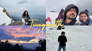 Tungnath  Chandrashila winter Trek in march [upl. by Ardnuhsor]