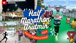 Finish Half Marathon di event Arutmin Borneo Run 2024 yg mem BAGONGKAN … 🔥🔥🔥 👏👏👏🏃🏼‍♀️🏃🏼‍♀️ [upl. by Aneleiram736]