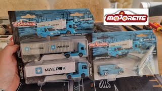 Majorette Maersk Trucks VW Crafter Airplane cargo Diecast Hunting in Europe [upl. by Chow]