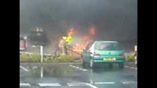 Fire at Morrisons Petrol Garage [upl. by Notled]