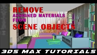 3DS Max Tutorial l How to remove assigned materials in max [upl. by Nonnah526]