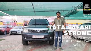 మాంచి 7సీటర్ SUV కారు అందుబాటులో ఉందిTATA SAFARI STROME SALE AT CRAZY CARS CALL 8184808442 [upl. by Millisent]