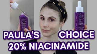 PAULAS CHOICE 20 NIACINAMIDE TREATMENT REVIEW DR DRAY [upl. by Sharity990]