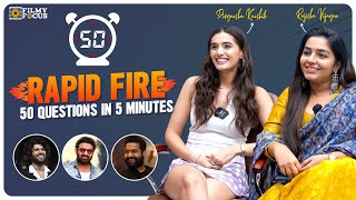 50 Questions in 5 minutes With Divyansha Kaushik amp Rajisha Vijayan  RamaRaoOnDuty  Filmyfocuscom [upl. by Kielty]