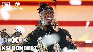 KSI Unveils New Single In Second DAZN X Series 17 Live Show [upl. by Lowrie]