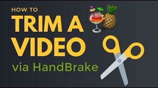 Trim Video with HandBrake and Lossless Joyoshare VidiKit [upl. by Alberic]