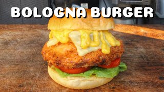 FRIED BOLOGNA CHEESEBURGER with PINEAPPLE  SMASH or PASS  0815BBQ  International [upl. by Melena]