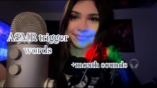 ASMR breathy trigger wordsmouth soundshand movements🎧💤 [upl. by Efi]