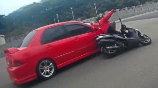 Scooter Crash Scooter Crash Compilation Driving in Asia 2016 Part 3 [upl. by Ellinnet]