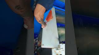 Fastest salmon cutter 😱 shorts salmon fish satisfying sashimi [upl. by Leah]