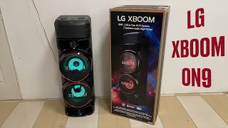 LG XBOOM ON9 kicsomagolás és bemutató [upl. by Assirk523]