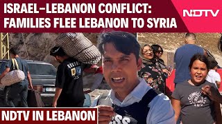 Israel Attacks Lebanon  Thousands Of Civilians Migrate To Syria from Lebanon Amid Israeli Strikes [upl. by Isaiah]