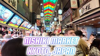 4K NISHIKI MARKET WALKING TOUR [upl. by Aneej]