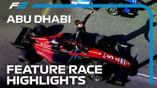 F2 Feature Race Highlights  2023 Abu Dhabi Grand Prix [upl. by Lyrehc595]