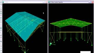 ETABS TUTORIAL  Video 9  Modelización de Estructura Metálica con Vigas y Columnas [upl. by Mathilda]