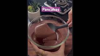 Chocolate pancakes instantfood homemade deliciious yummy fyp chocolate pancakes [upl. by Hudis878]