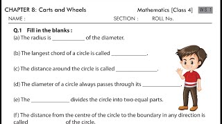 Class 4mathschapter 8 carts and wheels worksheet solution with explanation [upl. by Ennaitak]