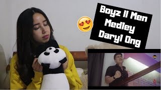 Boyz II Men Medley  Daryl Ong  REACTION [upl. by Yerhpmuh]