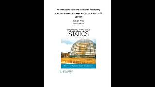 Engineering Mechanics statics Instructors Solutions Manual by Andrew Pytel Jaan Kiusalaass [upl. by Whall]