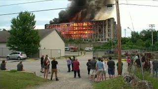 More than 100 firefighters respond to massive mill fire in Maine [upl. by Thagard]