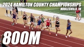 2024 Hamilton County Championship  Girls 800M  HSE [upl. by Rozek]