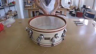 Ayotte Drums  snare built [upl. by Suiraj282]