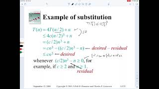 Lecture 3 Master theorem solving recurrences [upl. by Teews911]