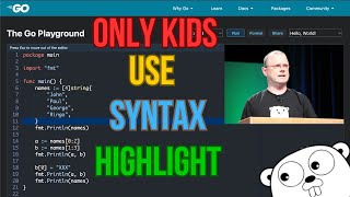 Sorry Rob Pike i made Syntax Highlight for Go Playground [upl. by Det]