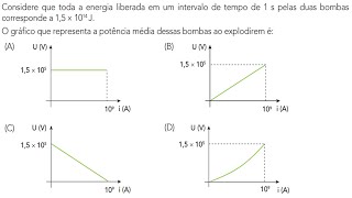 UERJ 2025  2 EQ Considere que toda a energia liberada em um intervalo de tempo [upl. by Resaec]