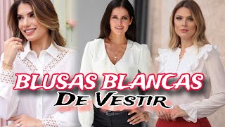 Moda 2024 Blusas Blancas de Vestir  Los Mejores Diseños de Blusas en Moda y Tendencia para 2024 [upl. by Melanie]