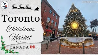 A Dior Christmas Tree at Toronto Christmas Market 🎄  Things to do in Toronto  Canada 🇨🇦 [upl. by Cindee29]