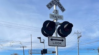 SACRT Light Rail At Meadowview Rd Railroad Crossing Sacramento Ca [upl. by Natelson917]