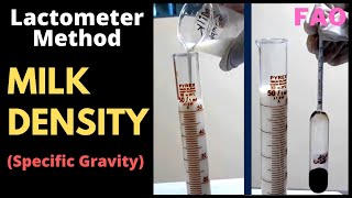 Determination of MIlk Density Specific Gravity of a Milk sampleA Complete Procedure FAO [upl. by Armand]