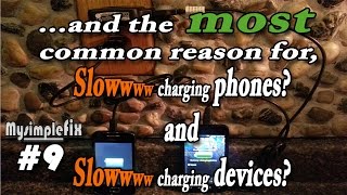 quotSlow chargingquot cell phone Heres a VERY common cause other devices too 9 [upl. by Alaek]