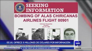 EEUU ofrece 5 millones de dólares por información del atentado contra el avión de Alas Chiricanas [upl. by Ronoel]