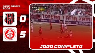 Brasil de Pelotas 0x5 Internacional  Campeonato Gaúcho 2008  Jogo Completo [upl. by Ettevol917]