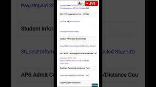 APSU Msc 1SEM admit card download 2024 apsu admit card download kaise karen download admit card [upl. by Nnayelsel404]