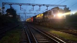 16545  Yesvantpur  Karatagi Express departing from Ballari Junction  SteelCityRF [upl. by Ahcas]