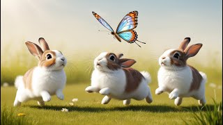 6 Little Rabbits Newborn Baby Songs amp Nursery Rhymes [upl. by Amor965]