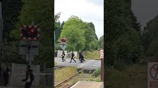 The worst time of the day to be operating a level crossing 🙄 Uttoxeter Road Blythe Bridge [upl. by Anwahsit]