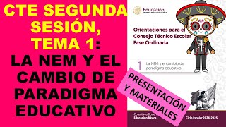 Soy Docente CTE SEGUNDA SESIÓN TEMA 1 LA NEM Y EL CAMBIO DE PARADIGMA EDUCATIVO [upl. by Holleran774]