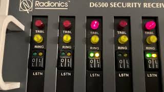 Radionics D6500 Alarm Receiver Demo [upl. by Elicec]