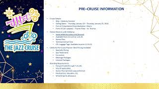 The Jazz Cruise 24 Webinar  November 16 2023 [upl. by Garey]