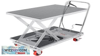 VEVOR Hydraulic Lift Table Cart 500lbs Capacity 285quot Lifting Height Manual Single Review [upl. by Bacon277]